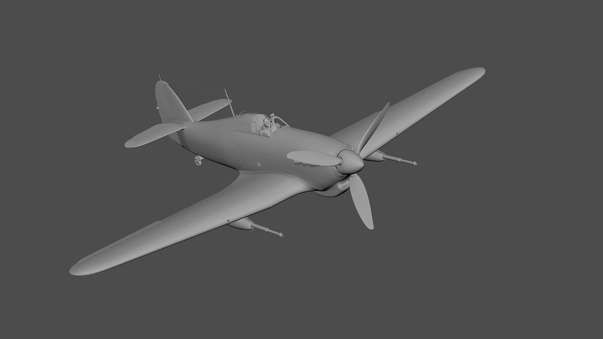 Hurricane - 3D model